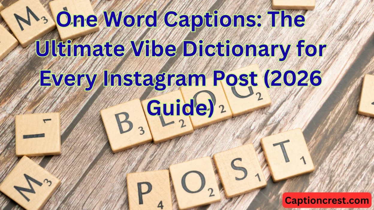 One Word Captions The Ultimate Vibe Dictionary for Every Instagram Post (2026 Guide)