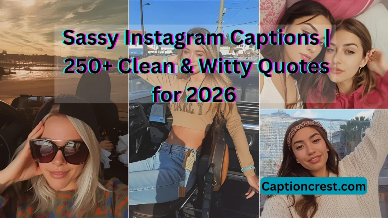Sassy Instagram Captions 250+ Clean & Witty Quotes for 2026 ✨